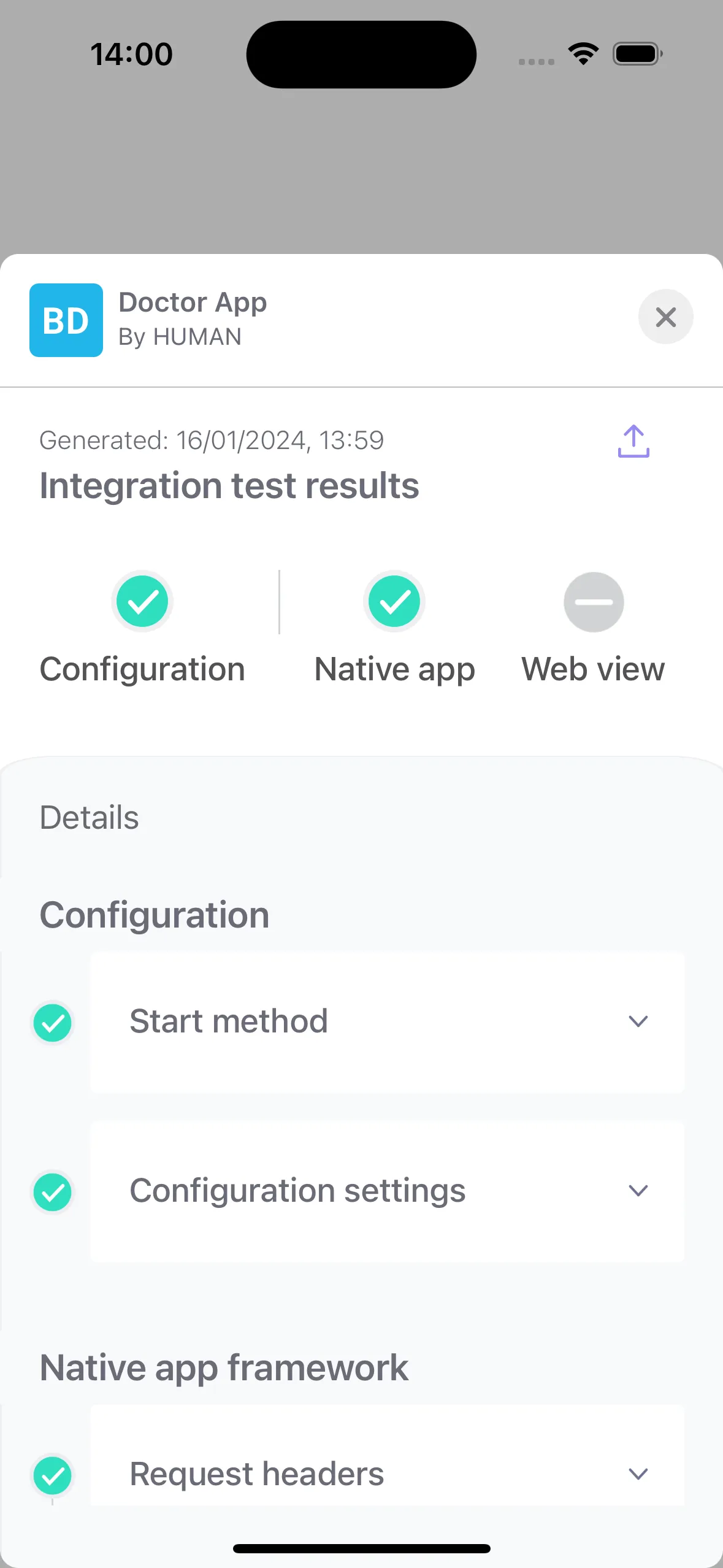 Summary Screen
